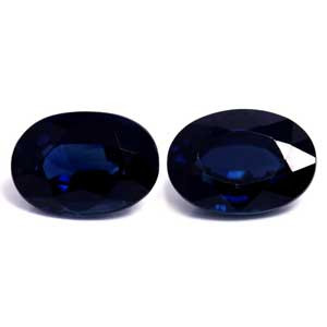 Oval 2.41tw Blue Sapphire Pair - #889783