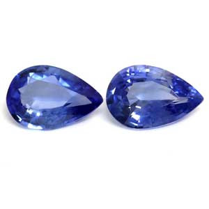 Pear 1.01tw Blue Sapphire Pair - #890040