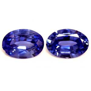 Oval 1.40tw Blue Sapphire Pair - #890044