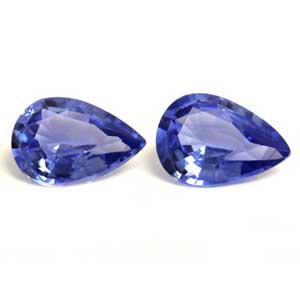 Pear 1.10tw Blue Sapphire Pair - #890063