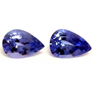 Pear 1.22tw Blue Sapphire Pair - #890064