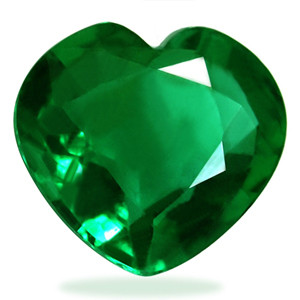 Heart 0.83 Green Emerald - #888859