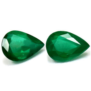 Pear 1.30tw Green Emerald Pair - #890338