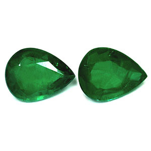 Pear 3.17tw Green Emerald Pair - #888478