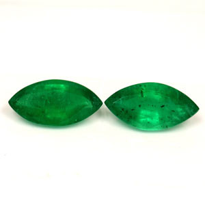 Marquise 1.00tw Green Emerald Pair - #889107