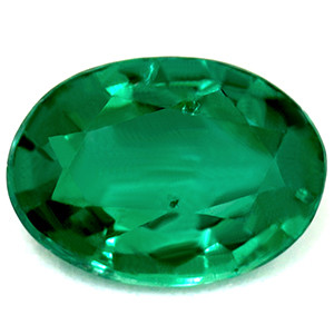 Oval 0.64 Green Emerald - #888886