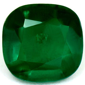 Cushion 0.64 Green Emerald - #888855