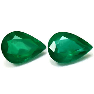 Pear 1.53tw Green Emerald Pair - #888894