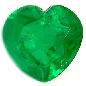 Heart 0.66 Green Emerald - #889119