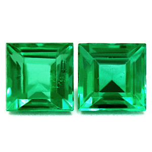 Princess 1.68tw Green Emerald Pair - #888984