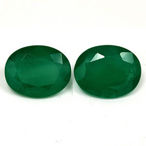 Oval 4.94tw Green Emerald Pair - #888764
