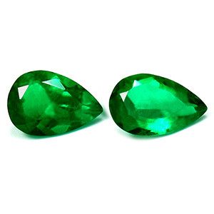 Pear 0.97tw Green Emerald Pair - #889023