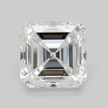 Asscher 6.08 E VVS2 - #895483 - Lab Grown