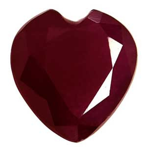 Heart 0.88 Red Ruby - #921911