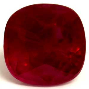 Cushion 0.66 Red Ruby - #922030