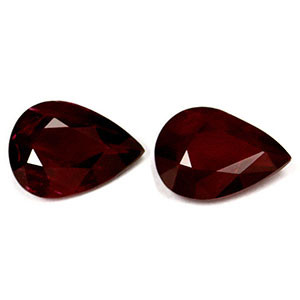 Pear 1.97tw Red Ruby Pair - #921833