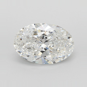 Oval 4.10 E VVS2 - #923689 - Lab Grown