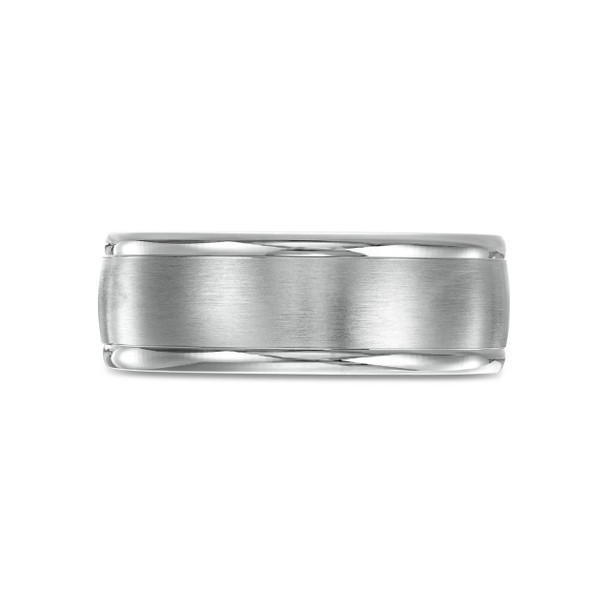 Matte Polished Edge 8mm Wedding Band