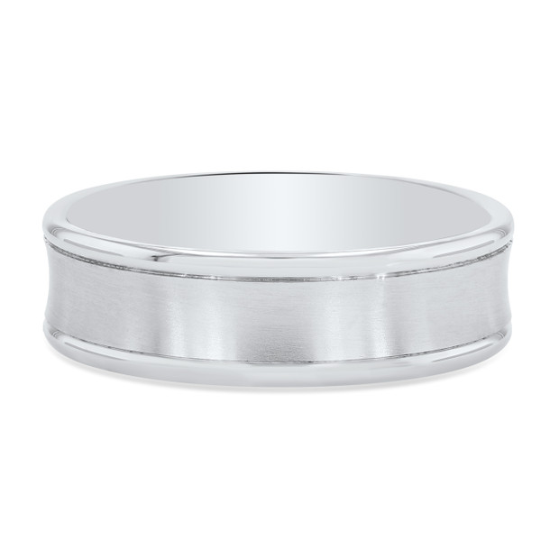 Concave 6.5mm Wedding Band