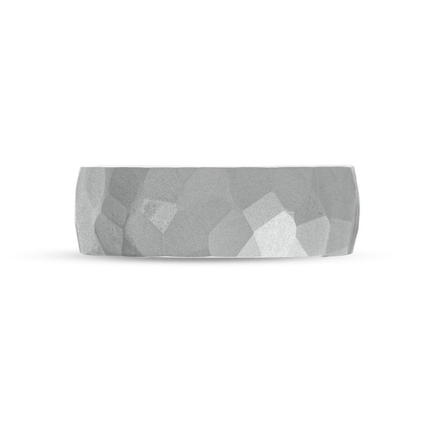 Matte Hammered 7mm Wedding Band