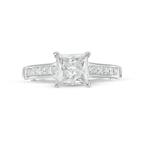 Channel Princess Diamond Engagement Setting by Diamonds Direct Designs