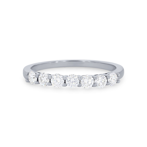 Seven Stone Diamond Wedding Band