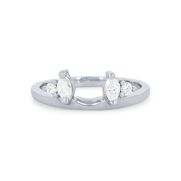 True Romance Marquise and Round Diamond Ring Wrap