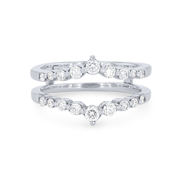 True Romance Single Prong Diamond Ring Guard