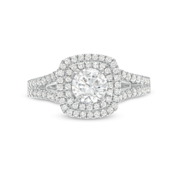Split Double Halo Engagement Setting by Diamonds Direct Designs