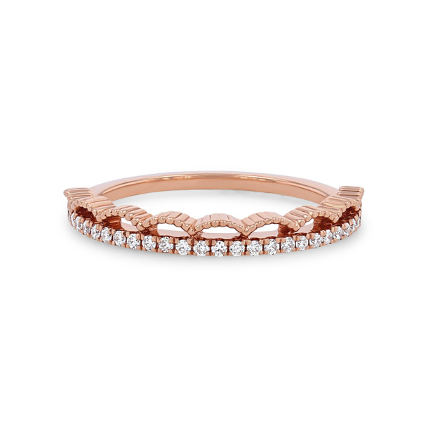 Diamond Lace Wedding Band