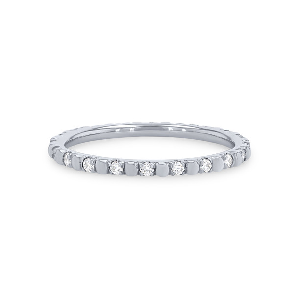 Alternating Diamond Bead Eternity Band