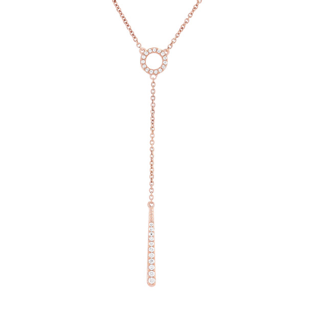 Diamond Accented "Y" Necklace