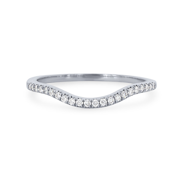 Shaped Diamond Wedding Band