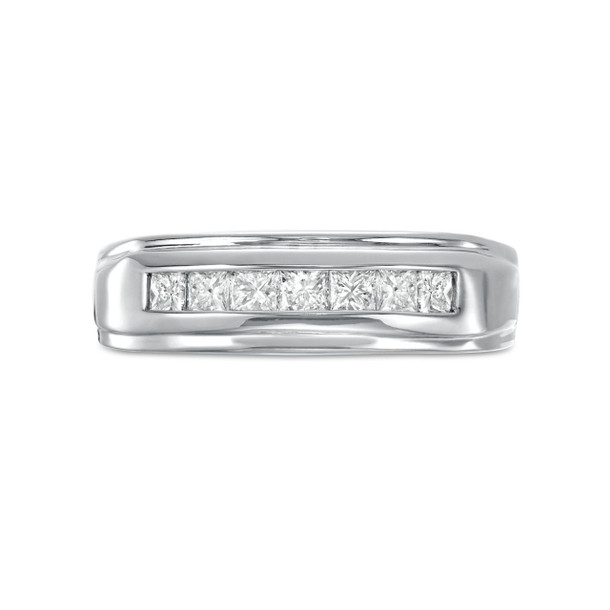 True Romance Princess Diamond Channel Wedding Band