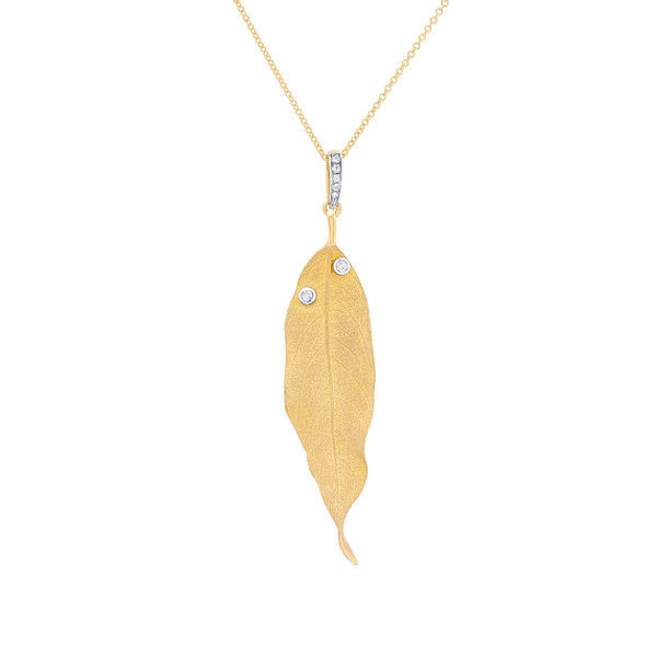 Simon G. Fallen Leaves Dew Diamond Pendant