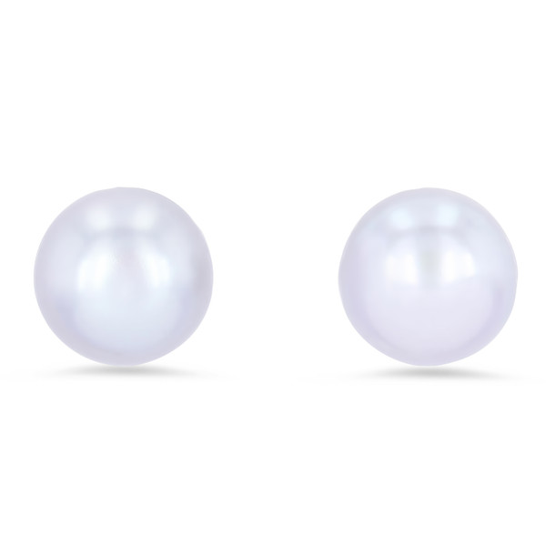 Gray Freshwater Pearl Stud Earrings