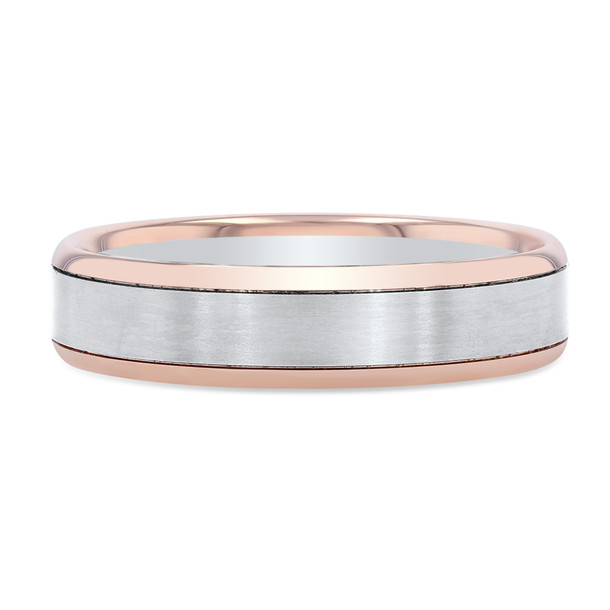 Matte Polished Edge 5.5mm Wedding Band