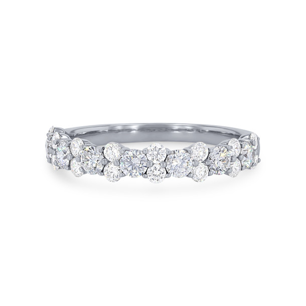 Alternating Diamond Wedding Band