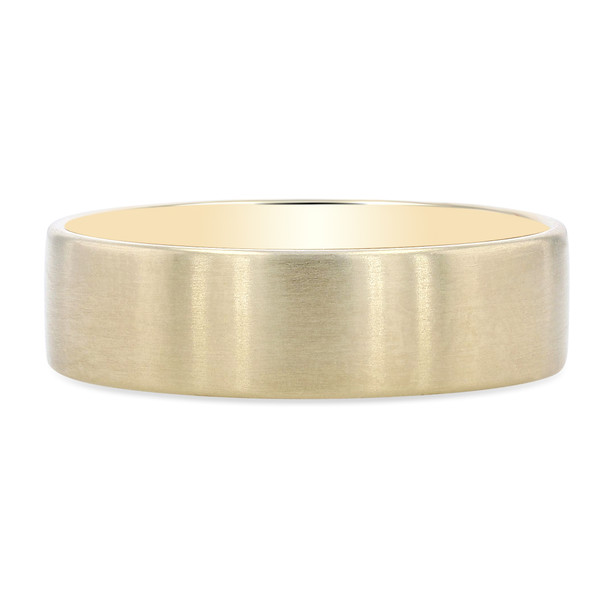 Flat Edge Matte Wedding Band