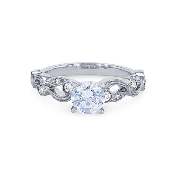 Simon G. Filigree Milgrain Diamond Engagement Setting