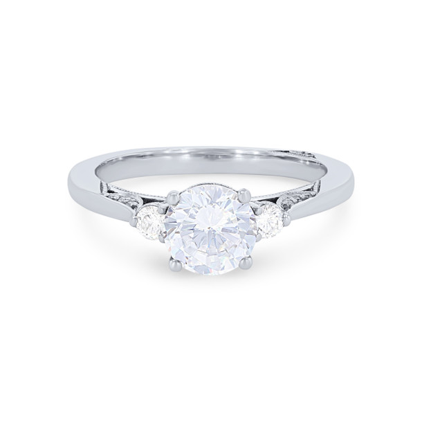 Simply Tacori Three Stone Engagement Setting