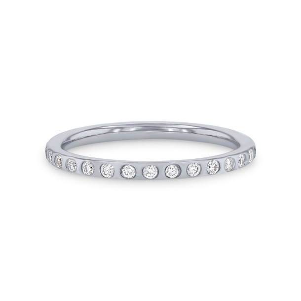 Inlay Diamond Eternity Band