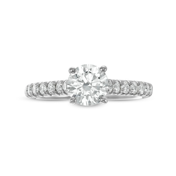 Cathedral Hidden Diamond Engagement Setting by Diamonds Direct Designs