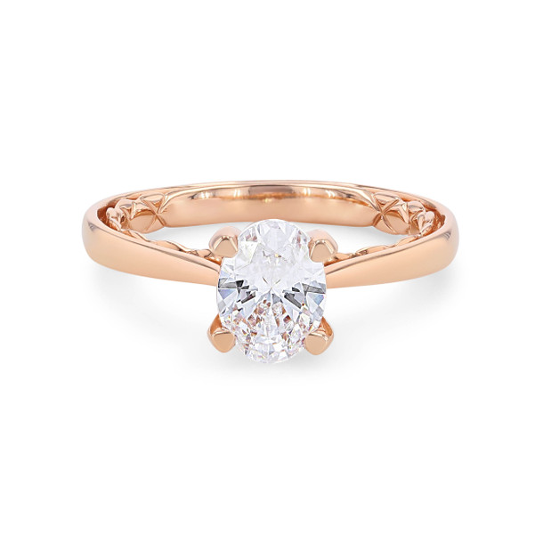 A. Jaffe Solitaire Cathedral Diamond Prong Engagement Setting
