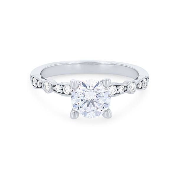 Tacori Sculpted Alternating Crescent Engagement Setting