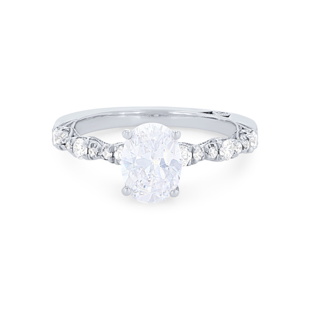 Tacori Petite Crescent Oval Sculpted Engagement Setting