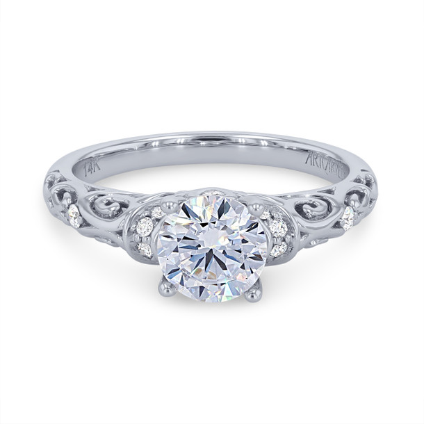 Artcarved Cathedral Filigree Engagement Setting