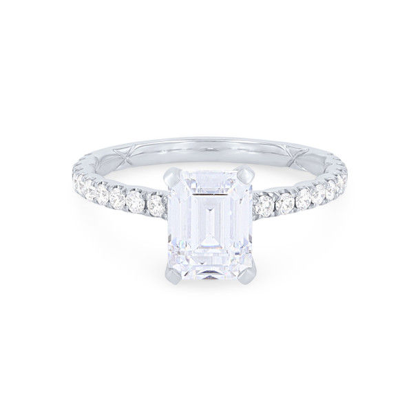 A. Jaffe Emerald Hidden Halo Engagement Setting
