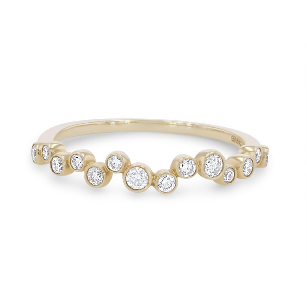 Scatter Bezel Diamond Wedding Band by Royal