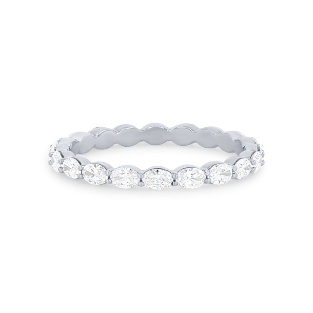 Horizontal Oval Diamond Eternity Band